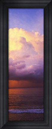 Framed Clouds over the pacific ocean, Hawaii, USA Print