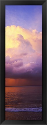 Framed Clouds over the pacific ocean, Hawaii, USA Print