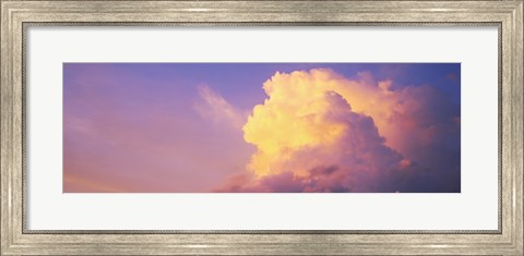 Framed Clouds in the sky at dusk, Hawaii, USA Print