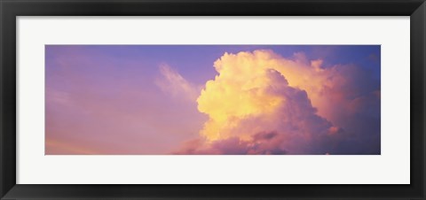 Framed Clouds in the sky at dusk, Hawaii, USA Print