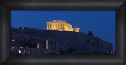 Framed Parthenon at dusk, Athens, Greece Print