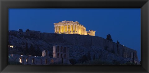 Framed Parthenon at dusk, Athens, Greece Print