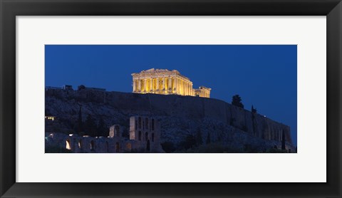 Framed Parthenon at dusk, Athens, Greece Print