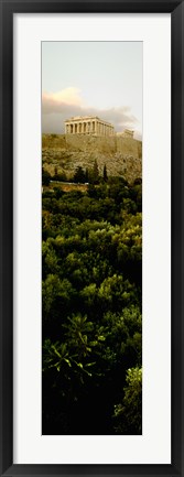 Framed Acropolis of Athens at dusk, Athens, Greece Print