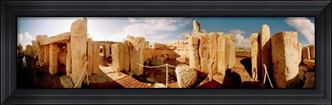Framed Ruins of Ggantija Temples, Gozo, Malta Print