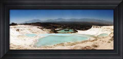 Framed Travetine Pool and Hot Springs, Pamukkale, Denizli Province, Turkey Print