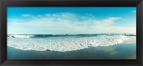 Framed View of the Atlantic Ocean at Fort Tilden beach, Queens, New York City, New York State, USA Print