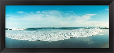 Framed View of the Atlantic Ocean at Fort Tilden beach, Queens, New York City, New York State, USA Print