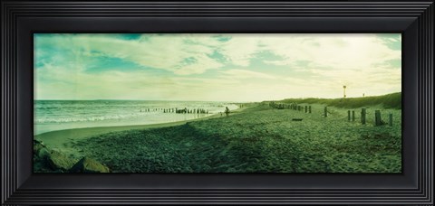 Framed Clouds over the Atlantic ocean, Fort Tilden Beach, Fort Tilden, Queens, New York City, New York State, USA Print