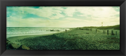 Framed Clouds over the Atlantic ocean, Fort Tilden Beach, Fort Tilden, Queens, New York City, New York State, USA Print