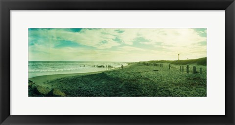 Framed Clouds over the Atlantic ocean, Fort Tilden Beach, Fort Tilden, Queens, New York City, New York State, USA Print