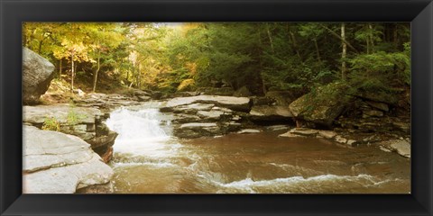 Framed Kaaterskill Falls stream, New York State Print