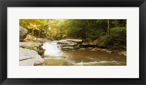 Framed Kaaterskill Falls stream, New York State Print