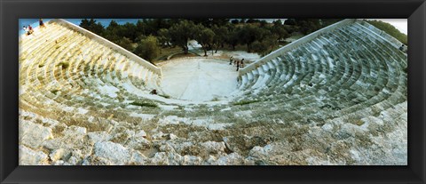 Framed Ancient antique theater in Kas, Antalya Province, Turkey Print