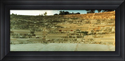 Framed Ancient antique theater in Kas at sunset, Antalya Province, Turkey Print