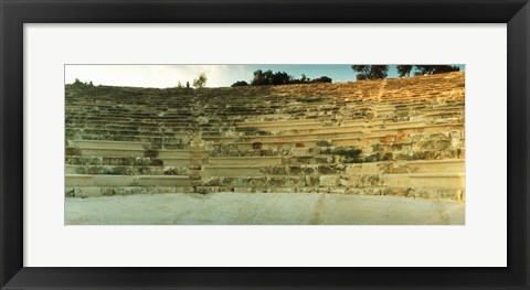 Framed Ancient antique theater in Kas at sunset, Antalya Province, Turkey Print