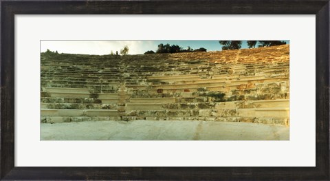 Framed Ancient antique theater in Kas at sunset, Antalya Province, Turkey Print