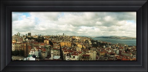 Framed Aerial view of Istanbul, Turkey Print
