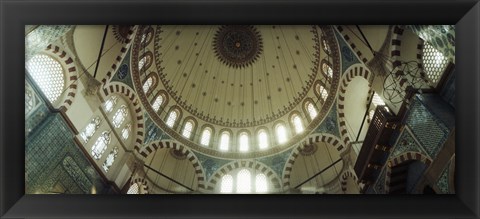 Framed Ceiling of Rustem Pasha mosque, Istanbul, Turkey Print