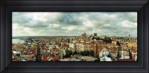 Framed City view, Istanbul, Turkey Print