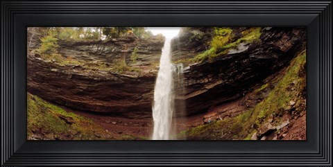 Framed Water falling from rocks, Kaaterskill Falls, Catskill Mountains, New York State Print