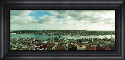Framed High angle view of a city, Istanbul, Turkey Print