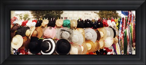 Framed Hats on display for sale on the street, Istanbul, Turkey Print