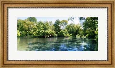 Framed Pond in the Central Park, Manhattan, New York City, New York State, USA Print