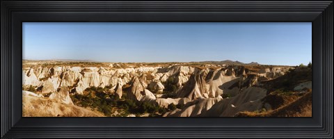 Framed Rocky terrain in Cappadocia, Turkey Print