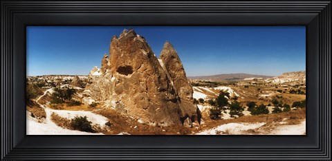 Framed Brown rocks, Cappadocia, Turkey Print