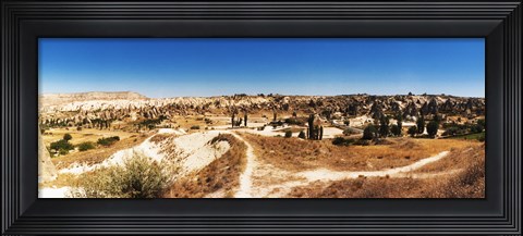 Framed Road passing through Cappadocia, Central Anatolia Region, Turkey Print