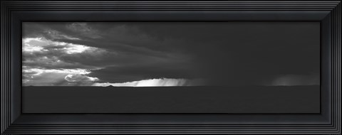Framed Dark storm clouds in the sky, New Mexico, USA Print