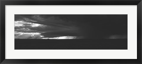 Framed Dark storm clouds in the sky, New Mexico, USA Print