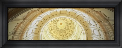 Framed Ceiling of the dome of the Texas State Capitol building, Austin, Texas Print