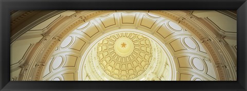 Framed Ceiling of the dome of the Texas State Capitol building, Austin, Texas Print