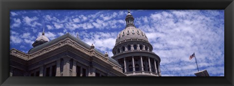 Framed Low angle view of the Texas State Capitol Building, Austin, Texas, USA Print