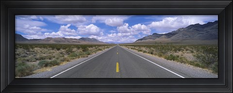 Framed Road passing through a desert, Death Valley, California, USA Print
