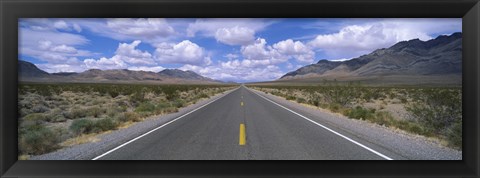 Framed Road passing through a desert, Death Valley, California, USA Print