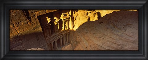 Framed Treasury at Petra, Wadi Musa, Jordan Print