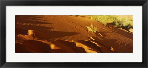 Framed Sand dunes in a desert, Jordan (horizontal) Print