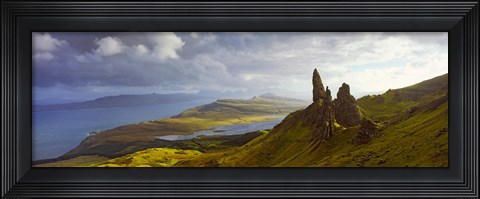 Framed Clouds over the Old Man of Storr, Portree, Isle Of Skye, Inner Hebrides, Highlands Region, Scotland Print