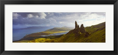 Framed Clouds over the Old Man of Storr, Portree, Isle Of Skye, Inner Hebrides, Highlands Region, Scotland Print