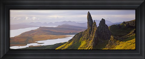 Framed Old Man of Storr Mountains, Isle of Skye, Inner Hebrides, Highland Region, Scotland Print