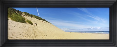 Framed Huge sand dune at White Rocks Bay, County Antrim, Northern Ireland Print