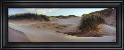 Framed Sculpted dunes at the Sands of Forvie, Newburgh, Aberdeenshire, Scotland Print
