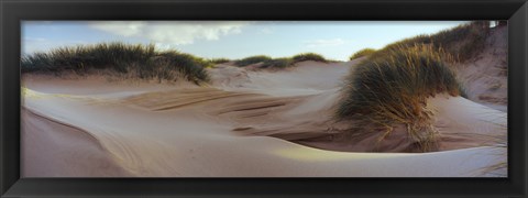 Framed Sculpted dunes at the Sands of Forvie, Newburgh, Aberdeenshire, Scotland Print