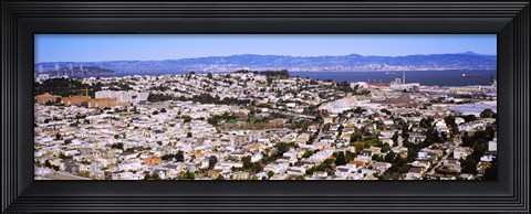 Framed Houses in a city, San Francisco, California, USA Print