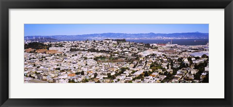 Framed Houses in a city, San Francisco, California, USA Print