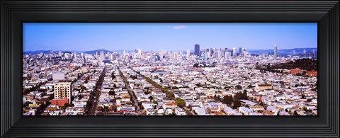 Framed Houses in a city, San Francisco, California, USA 2012 Print