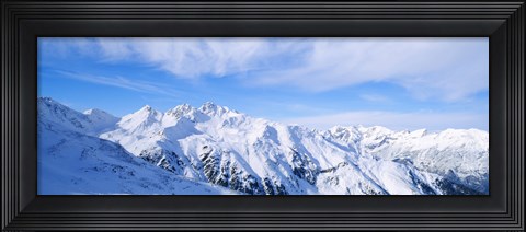Framed Snow covered Alps, Schonjoch, Tirol, Austria Print
